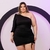 Vestido Plus Size Feminino Justo com Cordão 1 Manga 48 ao 52 0057 - comprar online