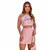 Conjunto Feminino Cropped Estampado e Short Saia com Fenda