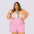 Macaquinho Feminino Plus Size Estampado com Cinto 0300 - loja online