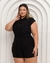 Macaquinho Plus Size C Faixa Fecho em Botoes na Frente 0456 - Bellucy Modas