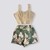Conjunto Cropped e Short Estampado com Detalhe De Botão 0307 - Bellucy Modas