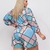 Imagem do Macaquinho Plus Size Feminino Estampado Listra com Top 0249