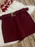 Short Saia Plus Size Frente e Costas/trás com Cinto e Bolso 0071 - comprar online