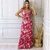 Vestido Feminino Estampado Longo Roupas Femininas 36 ao 42