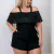 Macaquinho Plus Size Babado Paetê Roupas Femininas 48 ao 52 na internet