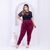 Conjunto Feminino Plus Size Cropped em Paetê Tule e Calça 0242 na internet