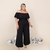 Macacão Plus Size Feminino Pantalona Ciganinha Babado - comprar online