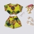 Imagem do Conjunto Feminino Estampado Short e Cropped 0228