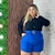 Conjunto Plus Size Feminino Blusa Social e Short com Cinto - comprar online