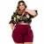 Conjunto Plus Size Cropped Ciganinha Short Laço 48 ao 52 - comprar online