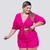 Conjunto Plus Size Cropped Amarrar Short + Cinto Veste 48 52 0139 na internet