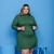 Vestido Plus Size Com Kimono Roupas Femininas GG 1845
