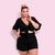 Conjunto Plus Size Cropped Amarrar Short + Cinto Veste 48 52 0139 na internet