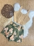 Conjunto Cropped e Short Estampado com Detalhe De Botão 0307