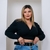 Imagem do Cropped Feminino Plus Size V Manga Longa Amarrar Transpassad