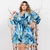 Vestido Feminino Plus Size Estampado Manga Longa Rodado - Bellucy Modas