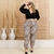 Conjunto Plus Size Blusa Calça Roupas Femininas Plus Size na internet