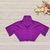 Cropped Feminino Manguinha com botão Moda Feminina - Bellucy Modas
