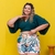 Conjunto Feminino Plus Size Cropped Transpassado Short 0220 - Bellucy Modas
