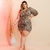 Vestido Plus Size Feminino Justo com Cordão 1 Manga 48 ao 52 0057 - comprar online