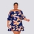 Vestido Feminino Plus Size de Babado Ciganinha Manga Flare 0274