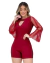 Macaquinho Feminino Manga longa Renda Moda Roupas Femininas - Bellucy Modas