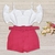 Imagem do Kit 4 Conjuntos Plus Size Feminino Shorts Cinto Cintura Alta