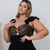 Vestido Feminino Plus Size Com Paetê no Busto e alça Babado - Bellucy Modas