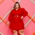 Vestido Chemise Plus Size Cinto Bolso Manga Roupas Femininas na internet