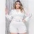Macaquinho Feminino Plus Size Detalhes Com Tule e Cinto - loja online