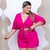 Conjunto Plus Size Cropped Amarrar Short + Cinto Veste 48 52 0139 - loja online