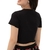 Imagem do Cropped Feminino Manga Curta Malha Canelada