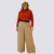 Conjunto Feminino Plus Size Blusa Manga Longa Calça e Cinto na internet