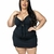 Macaquinho Plus Size de Alça Short Saia detalhe de Fenda 0385 - Bellucy Modas