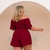 Macaquinho Feminino Plus Size Ciganinha Solto Cinto 48-52 0206 na internet