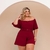 Macaquinho Feminino Plus Size Ciganinha Solto Cinto 48-52 0206