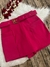 Short Saia Plus Size Frente e Costas/trás com Cinto e Bolso 0071 - comprar online