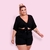 Conjunto Plus Size Cropped Amarrar Short + Cinto Veste 48 52 0139 - Bellucy Modas