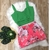 Imagem do Conjunto Plus Size Cropped Botão Short Saia Estampado Roupas