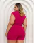 Macaquinho Plus Size C Faixa Fecho em Botoes na Frente 0456 - comprar online