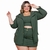 Imagem do Conjunto Plus Size Cropped + Short Saia + Blazer Manga 0027