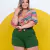 Imagem do Conjunto Plus Size Cropped Amarrar Short + Cinto Veste 48 52 0139