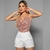 Conjunto Feminino Cropped Paetê Short Saia Roupas Femininas na internet