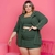 Conjunto Plus Size Cropped + Short Saia + Blazer Manga 0027
