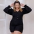 Macaquinho Plus Size Feminino Curto Manga Longa com botões - Bellucy Modas