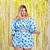 Conjunto Feminino Plus Size Ciganinha Estampado 0259