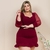 Imagem do Vestido Plus Size Feminino Manga Tule Babado Roupa Plus Size