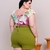 Conjunto Feminino Plus Size Blusa Estampada e Short 0233 na internet