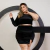 Conjunto Plus Size Blusa Manga Longa e Saia Aveludo Fenda - Bellucy Modas