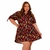 Chemise Vestido Estampado Plus Size Detalhe na Manga Curto 48 ao 52 - comprar online